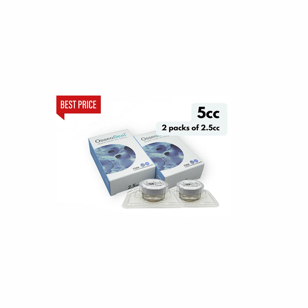 OsseoSeal Allograft Cortical/Cancellous (50/50) Powder 250-1000um [5cc:two packs of 2.5cc]